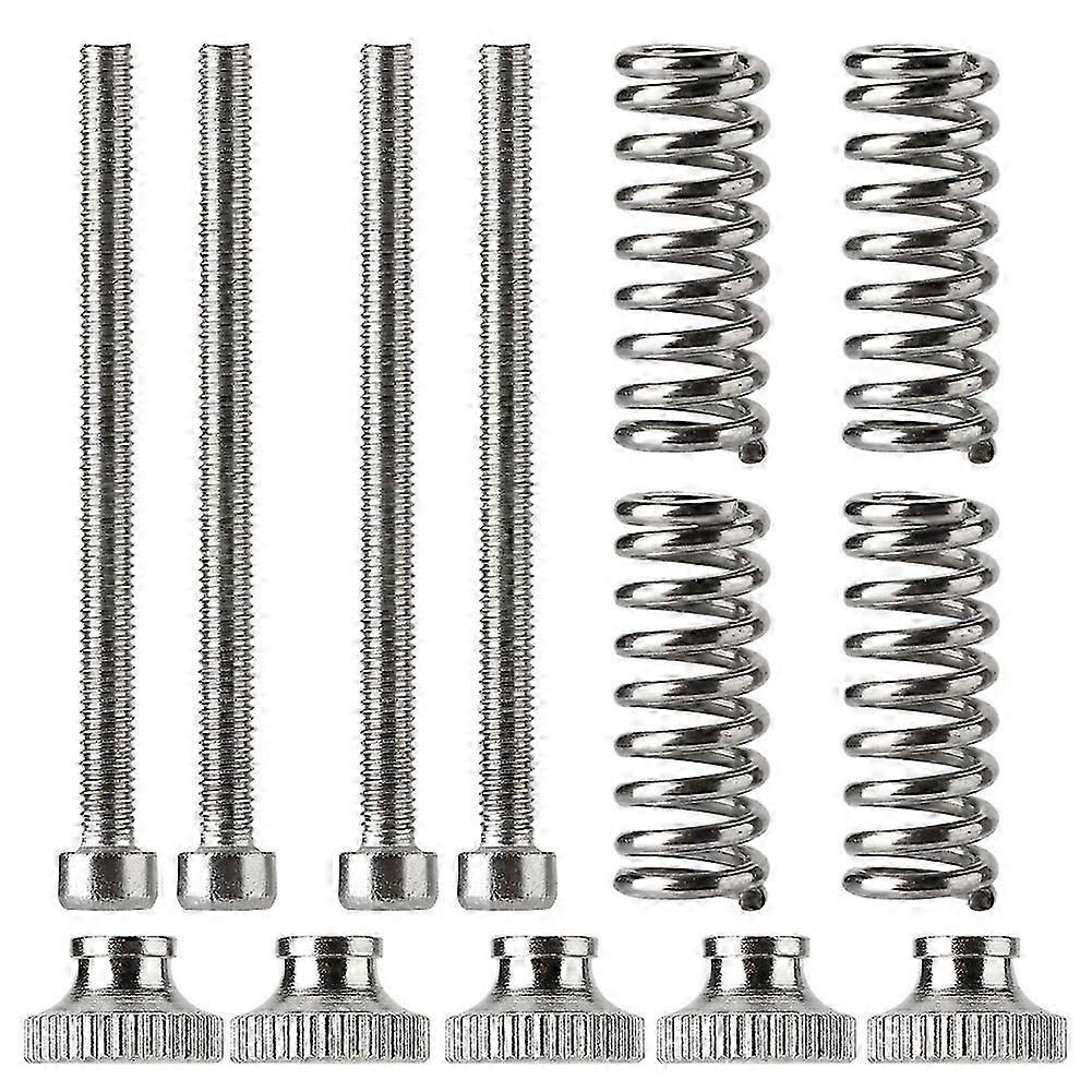 5pcs/Set M3 Thread Screws Nuts Leveling Spring Knob Components Hex Stainless Steel 3D Printer