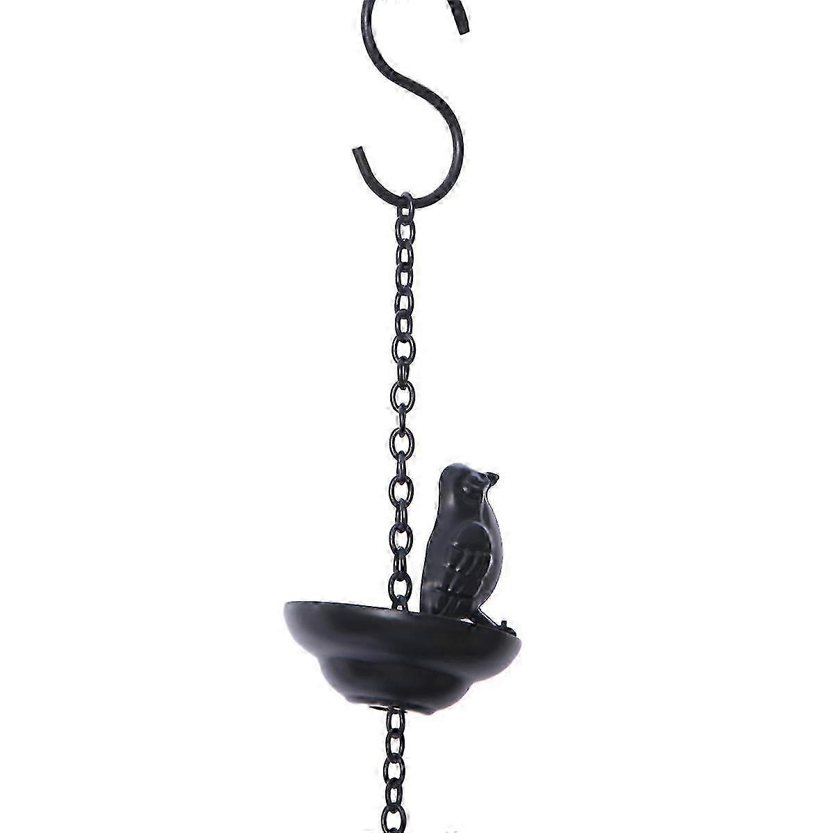Mobile Birds on Cups Rain Chain for Outside, Rain Chains for Gutters Downspouts Rain Chain for Home,9x7x80cm