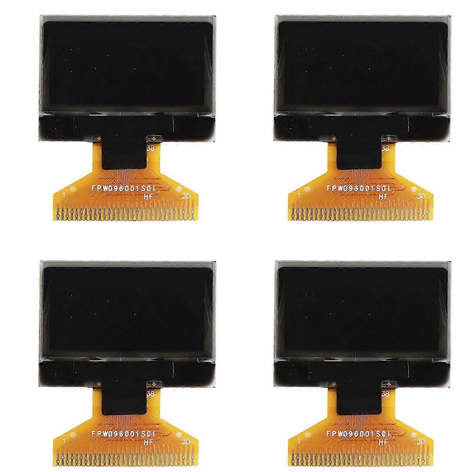 4Pcs 0.96in Organic Light Emitting Diode LCD Display 30PIN 128x64 Resolution Clear Displaying Screen Yellow Blue Dual Displaying