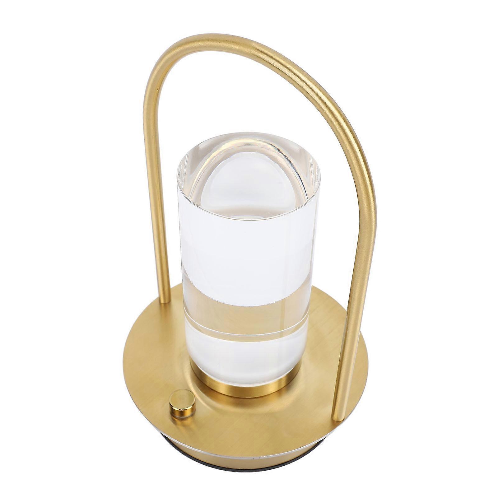 GPB Table Lamp Modern Metal Cordless Touch Control 3 Color LED 2000mAh Bedside Lamp for Bedroom Living Room Study Room