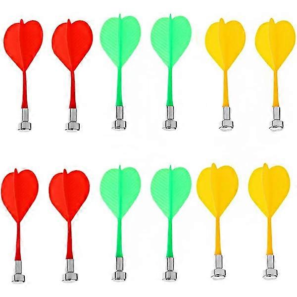 12 pcs Magnetic Safe Dartboards for Kids and Adults Dartboard Games