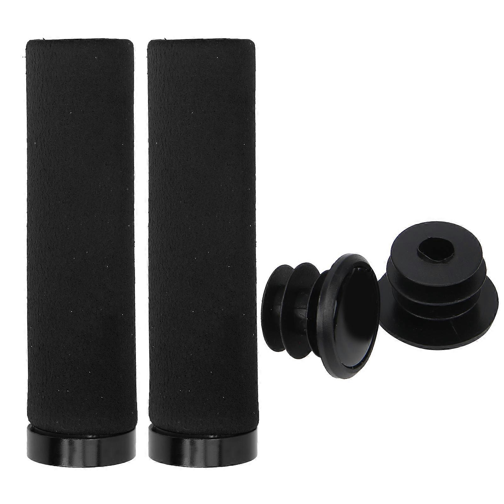 Comfortable Sponge Bicycle Grips Bike Handlebar End Locking Grips Riding Accessory