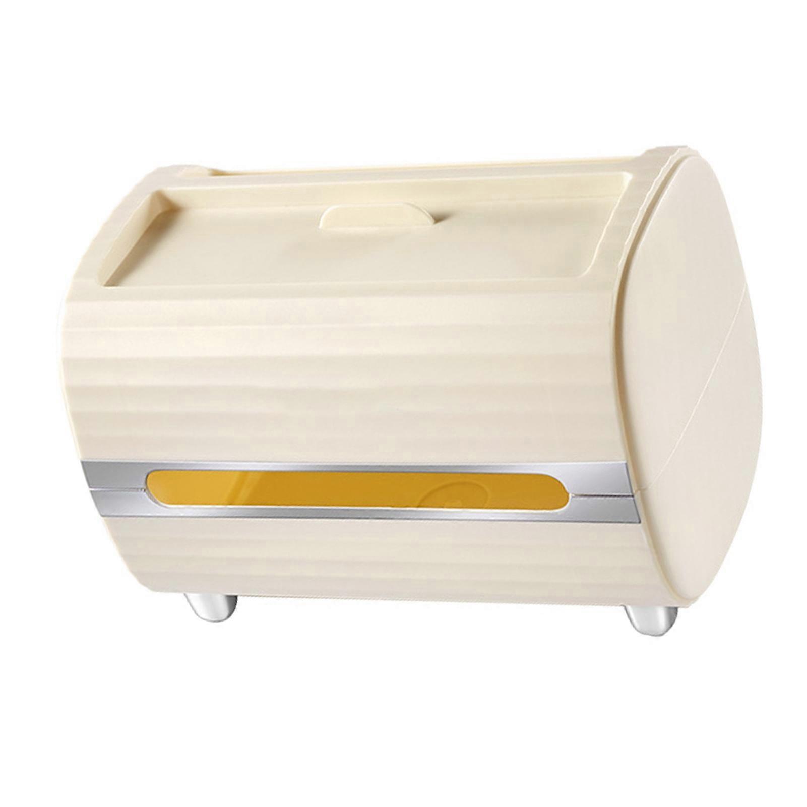 Rectangular Tissue Box Cover 20x13.5x14cm Butter Yellow Holder