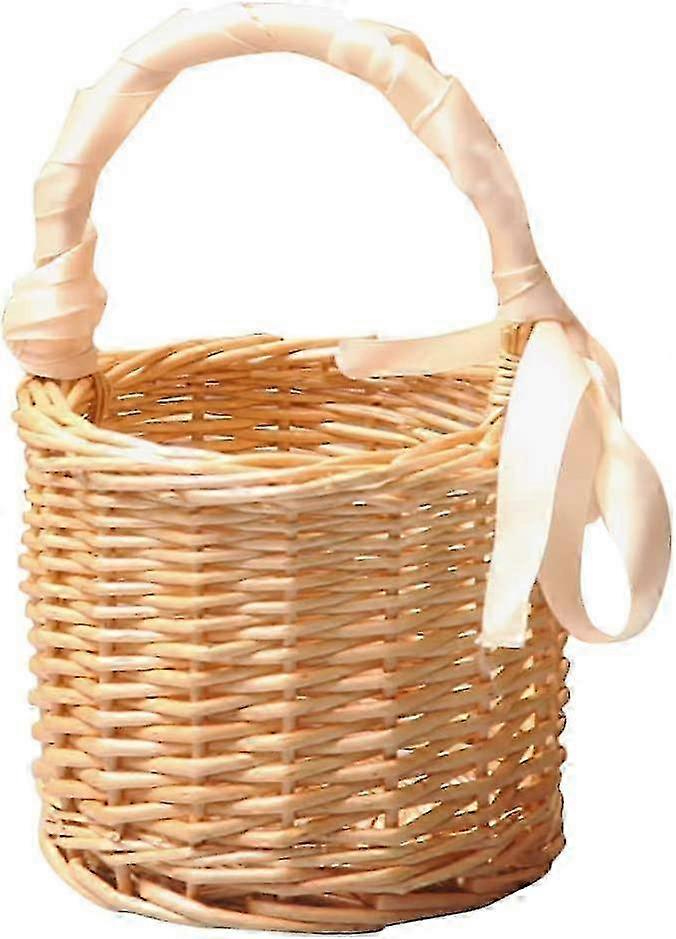 Picnic Basket with Ribbon - Fruit & Decorative Storage Basket - Propeller Packaging