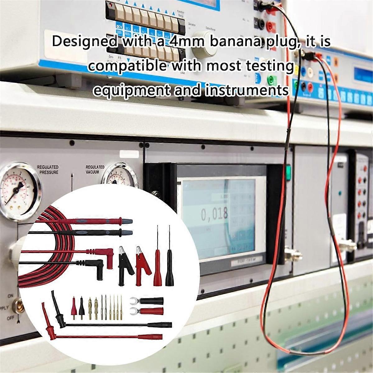 General Test Probes Banana Plugs with Interchangeable Tip Test Probes Set for Electric Current Resis