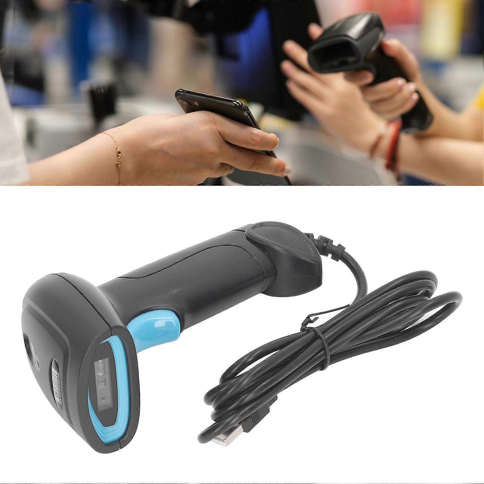 1D CCD Barcode Scanner Handheld USB Reader for Store Warehouse