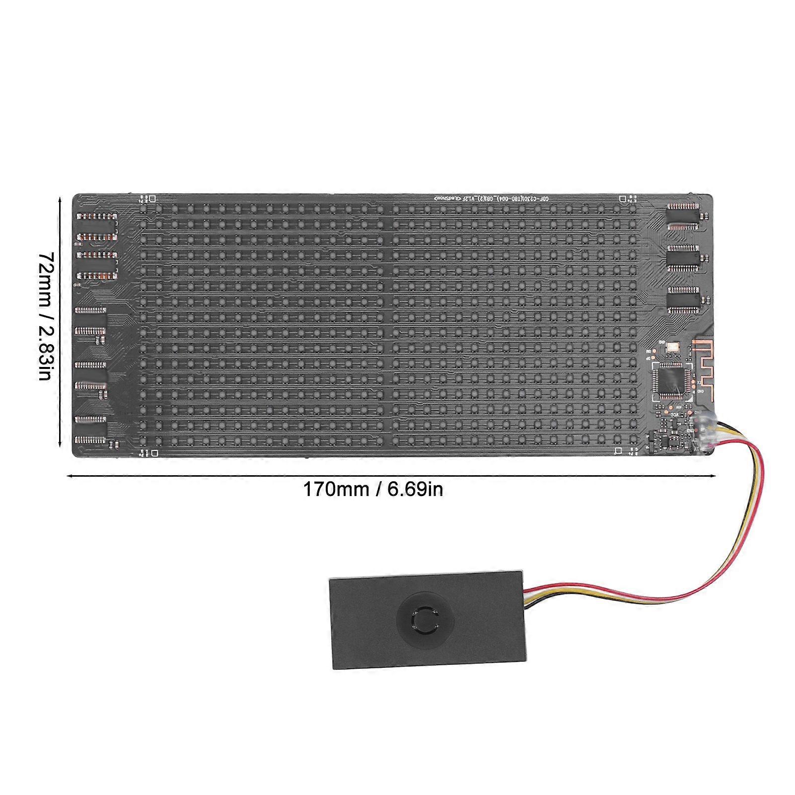 Scrolling LED Sign 16x32 Full Color 170x72mm USB 5V Bluetooth Display