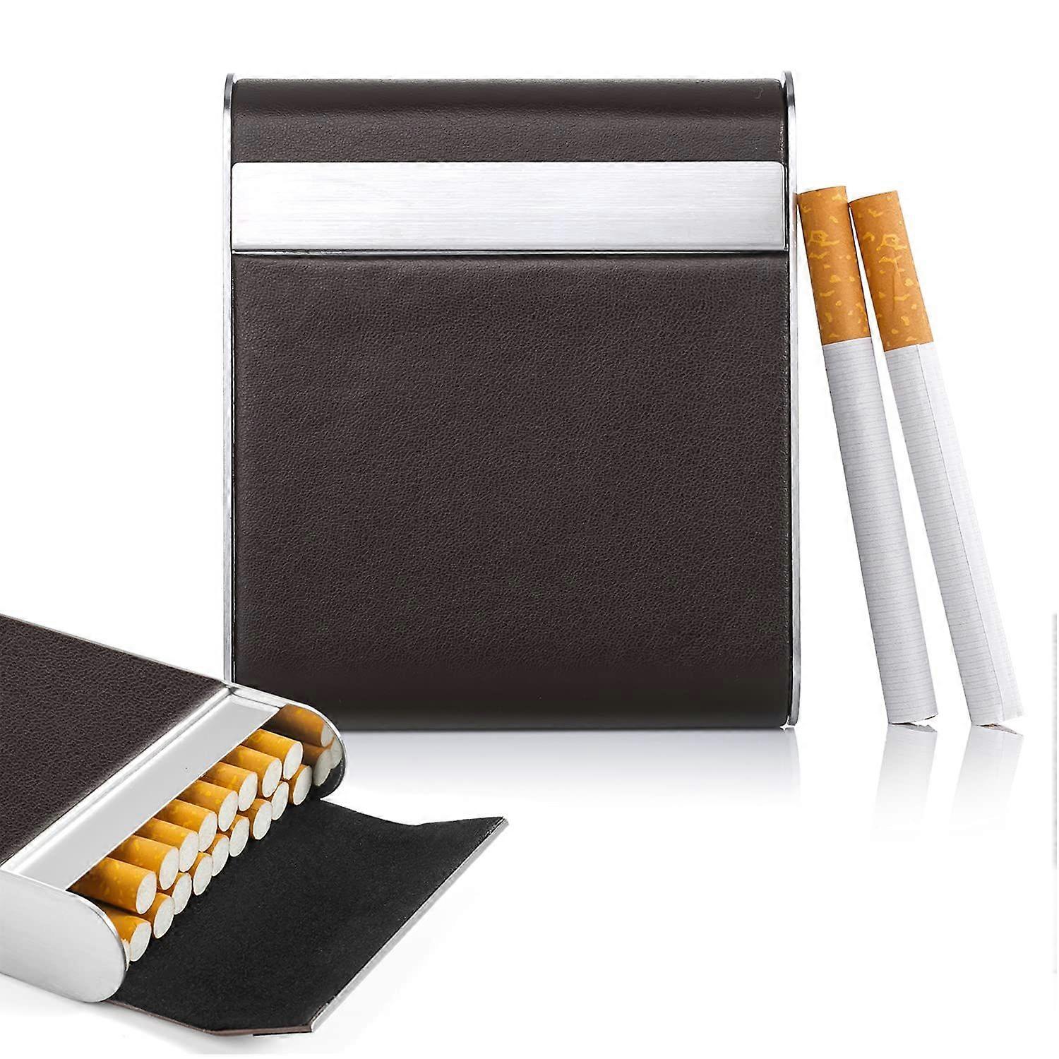 10 Colors Cigarette Case Metal Cigarette Box with Magnetic Closure for 20