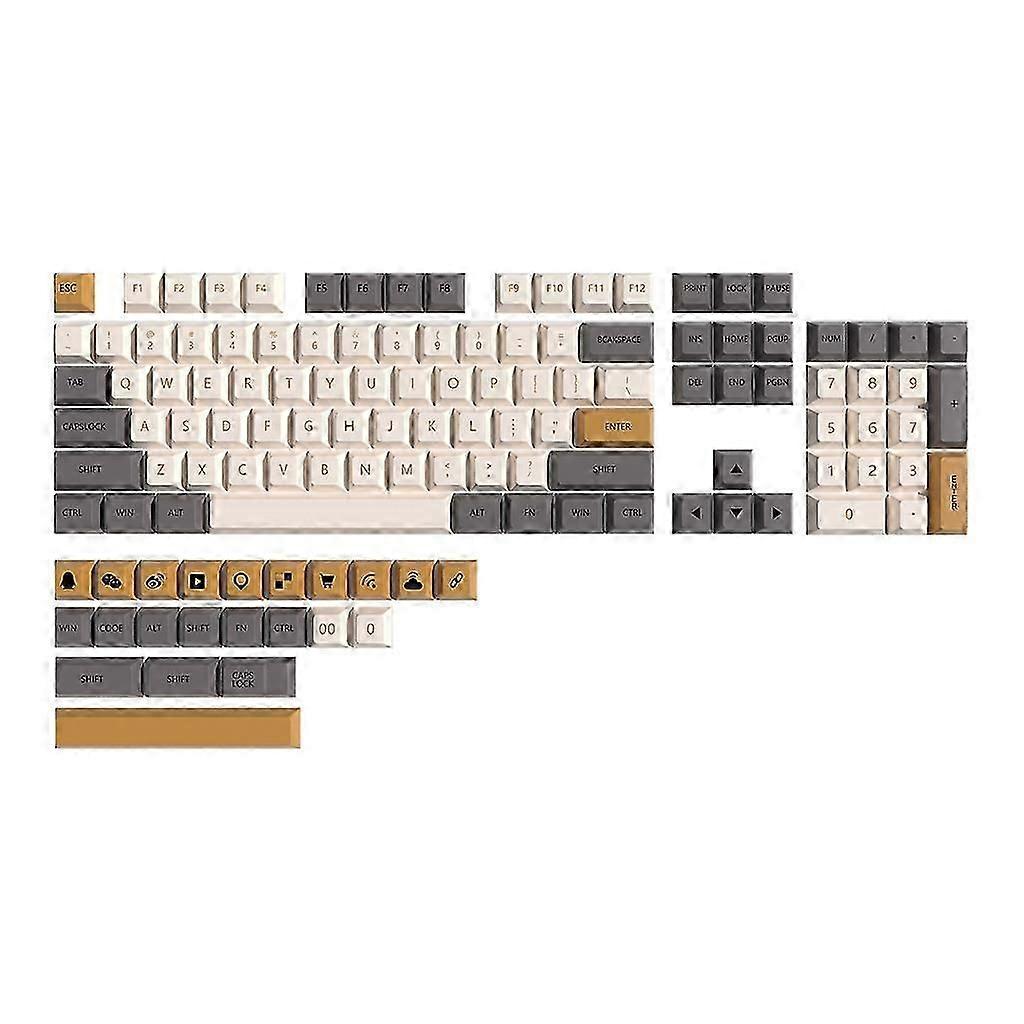 Mechanical Keyboard Keycaps Custom XDA Profile 126Keys Dye Sub KeyCaps Shimmer Key for Cherry MX GK61 64 68 96 126