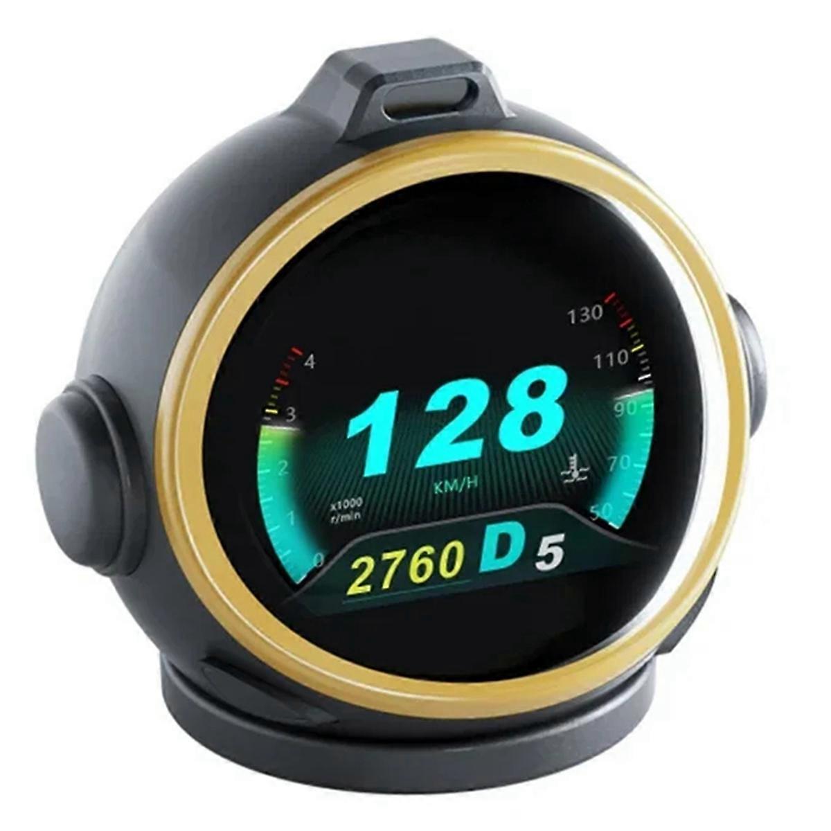 Car Head Up Display Smart GPS HUD -Oriented Robot Design Digital Speedometer Gesture Recognition USB Plug for Car