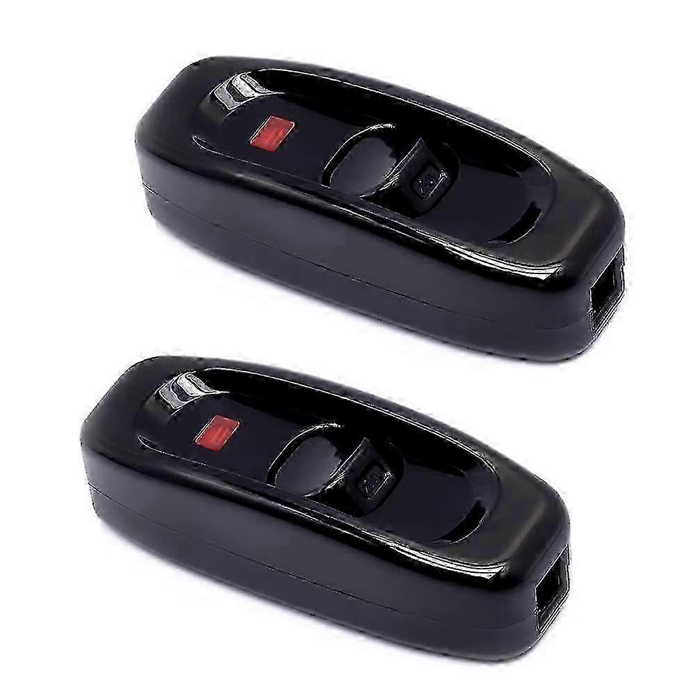 Pcs Black Lamp Switch Inline Switch 250V 10A Intermediate Switch with LED Indicator Inline Cord Switch for Bedside Lamp Table Lamp Elec SZRH A-S