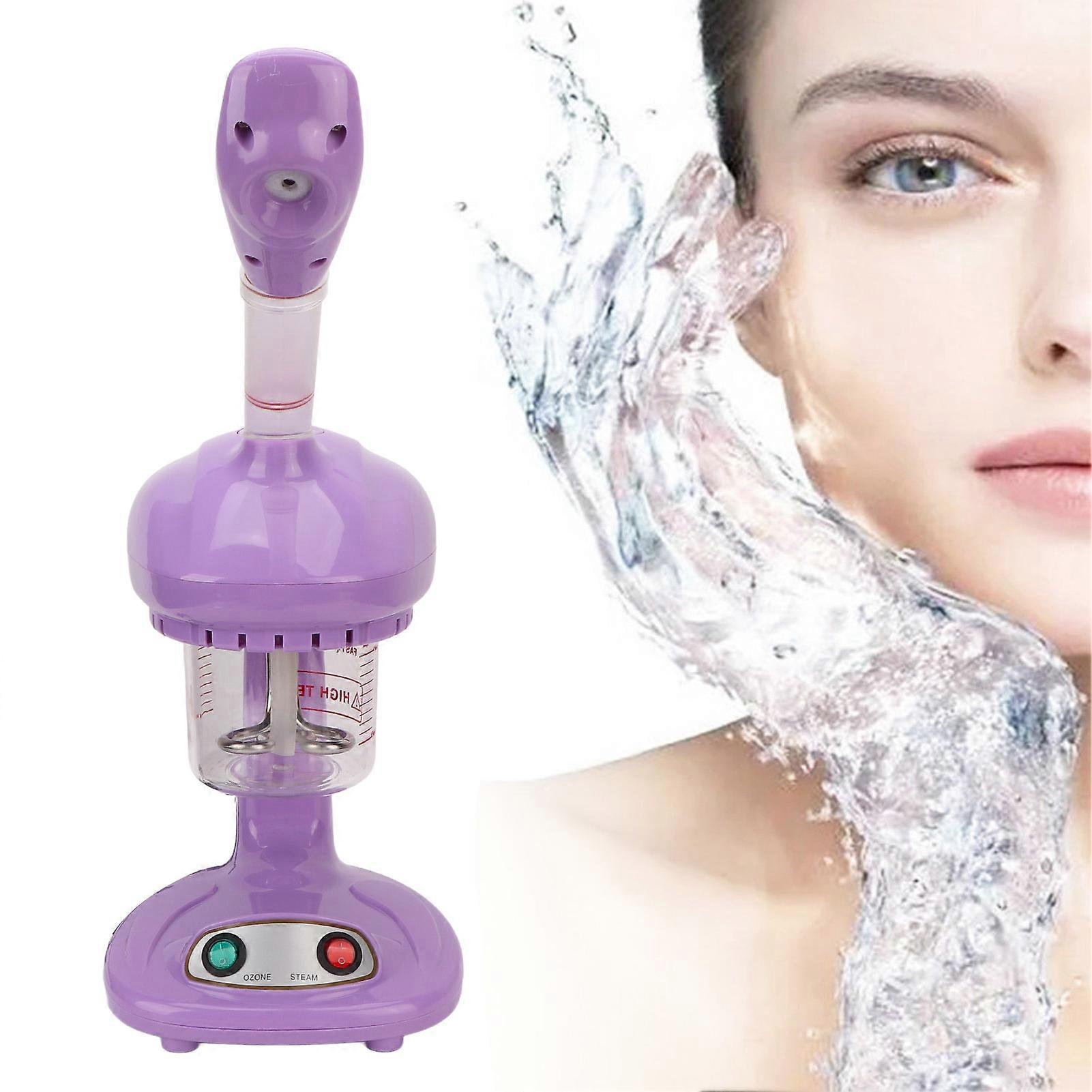 Face Steaming Machine Purple Nano Mist Deep Clean Blackhead 220V EU Plug