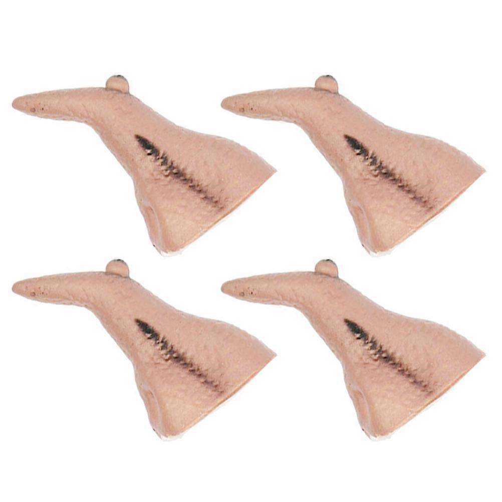 Witch Costume Props Rubber Nose Pretend Props for Party Set of 4