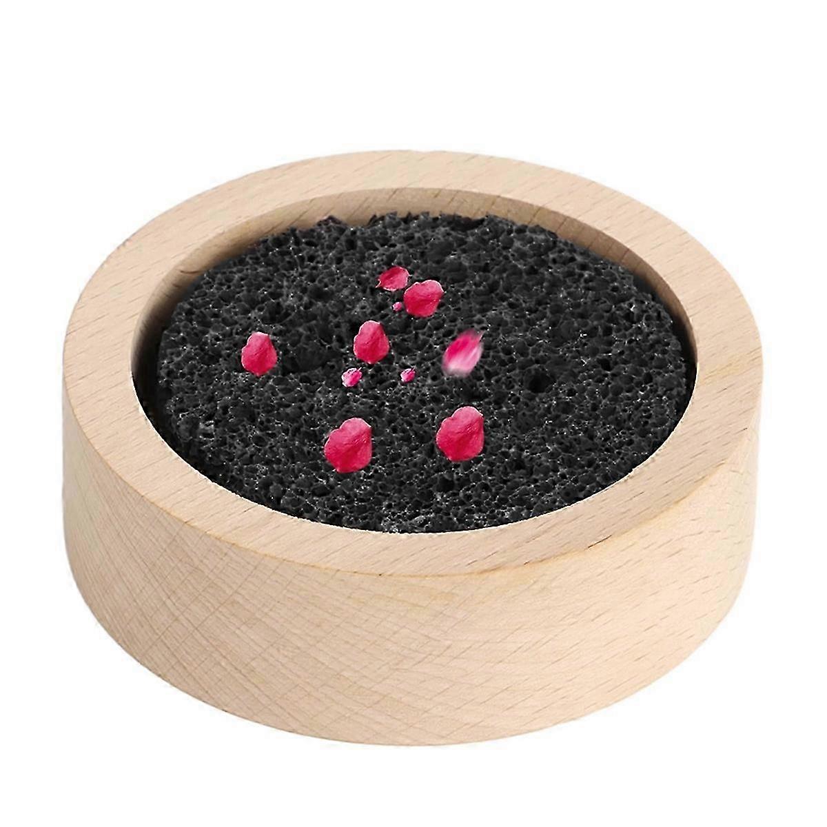 Wood Lava Rock Essential Oil Diffuser with Black Lava Rock Stone - Diffuser for Home and Diffusing Essential Oils Off