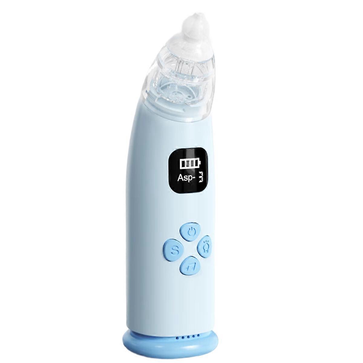 Portable Silicone Nasal Clean Nasal Aspirator Suction Electric Nasal Aspirator Soothing Lighting Three-Speed Adjustment
