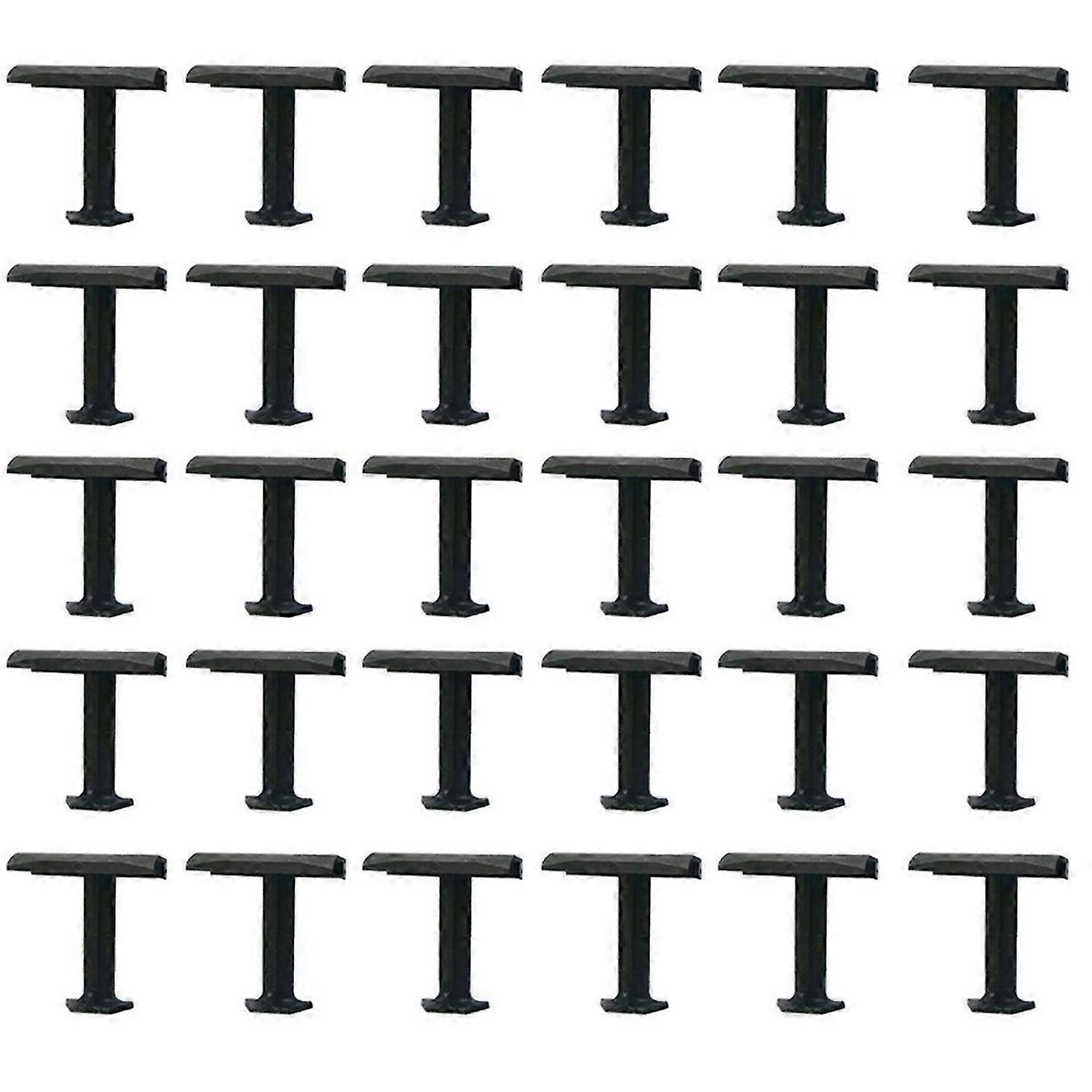 30PCS 35mm Solar Panel Water Drainage Clips,PV Modules Clips Black