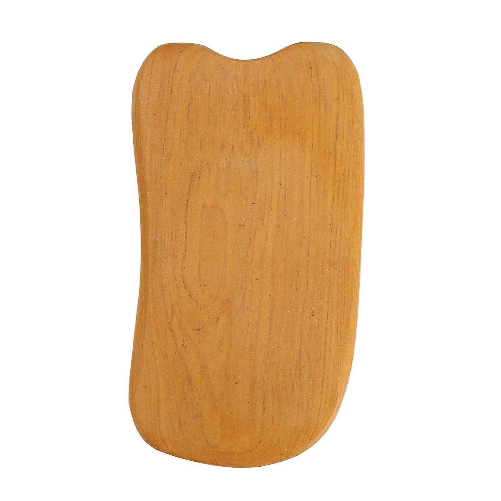Wood Gua Sha Board Comfortable Grip Rectangular Ergonomic Portable Scraping Massage Tool for Body Beauty