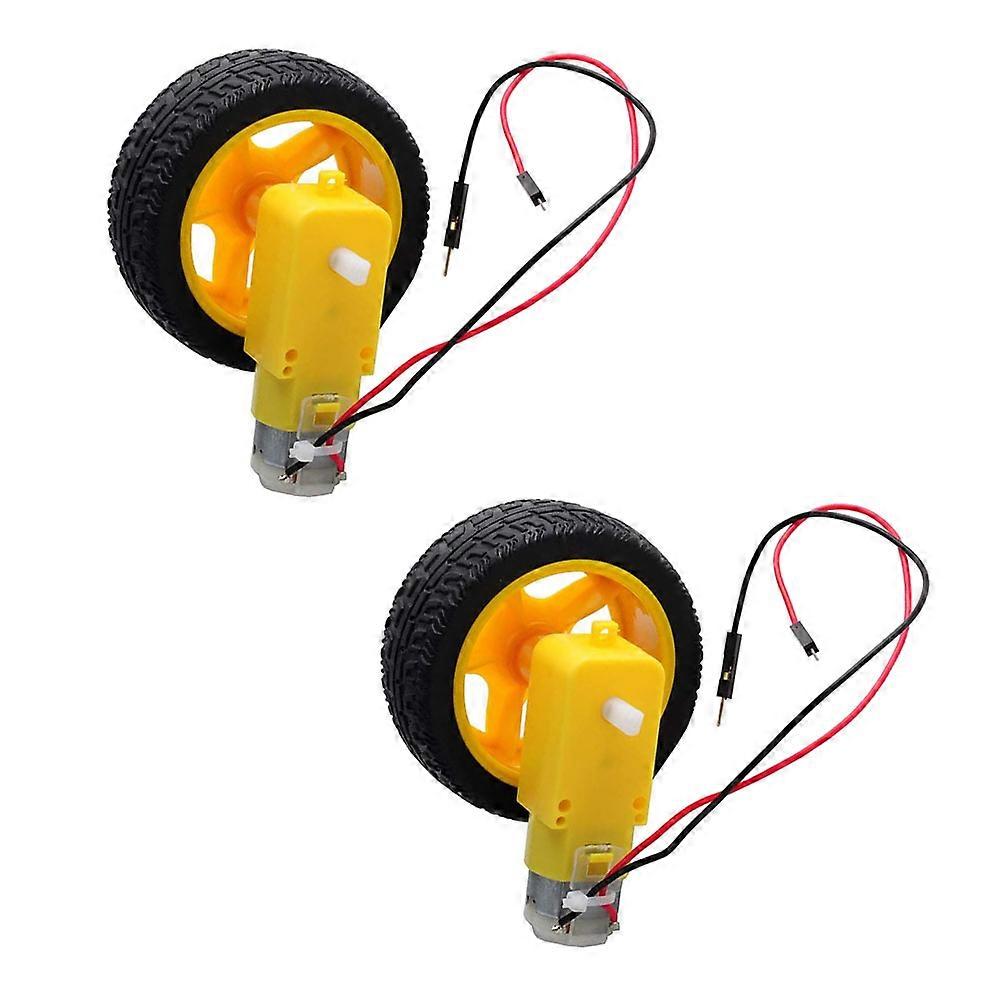Direct Current Gear Motor Dual Shaft Motor for Smart Car Robot 1Set