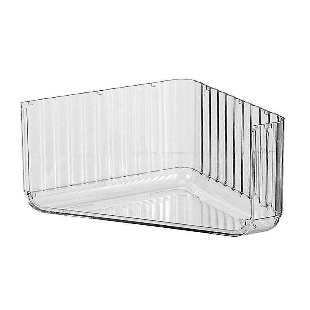 Stackable Triangular Storage Rack for Office Use Transparent Pet Material Storage 1Set