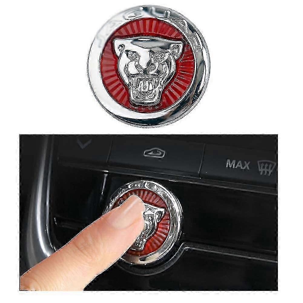 Button Start Center Control Switch Knob Head Decorative Sequin Cap Cover Decal Trim fit for Jaguar XFL XE XEL XJ XJL F-PACE F-Type