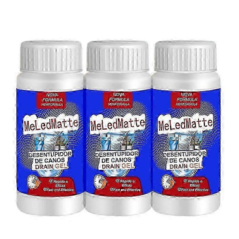 3x Powerful Pipe Dredging Agent Meledmatte, Sink And Drain Pipe Dredge Agent Powder
