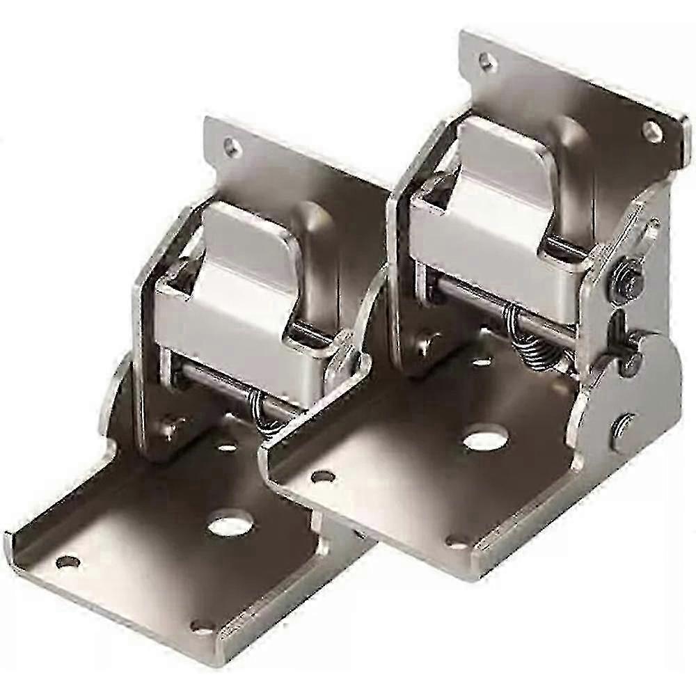 2/4pcs 90 Degrees Self-locking Folding Hinge Anti-corrosion Invisible Connector - Shang Jue