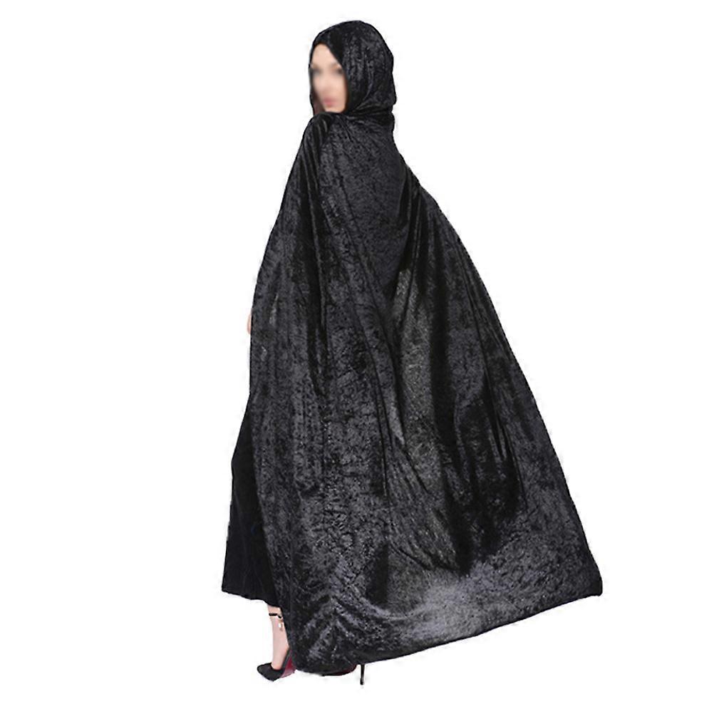 Witch Cloak Wizard Hooded Robe Halloween Cloak for Masquerade