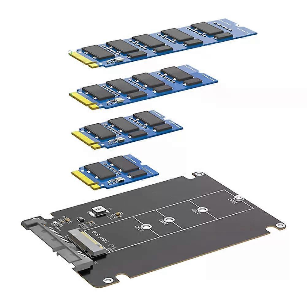 M2 NGFF B Key To 25inch SATA SSD Enclosure Hard Disk Case Enclosure M2 SSD Case M2 NGFF SSD To 25 Inch SATA III Adapter