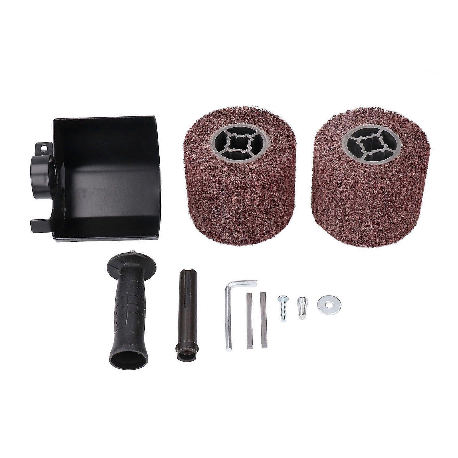 Burnishing Polishing Machine Accessory Multifunctional Handheld Polishing Machine Accessory with 2 Brushing Wheel