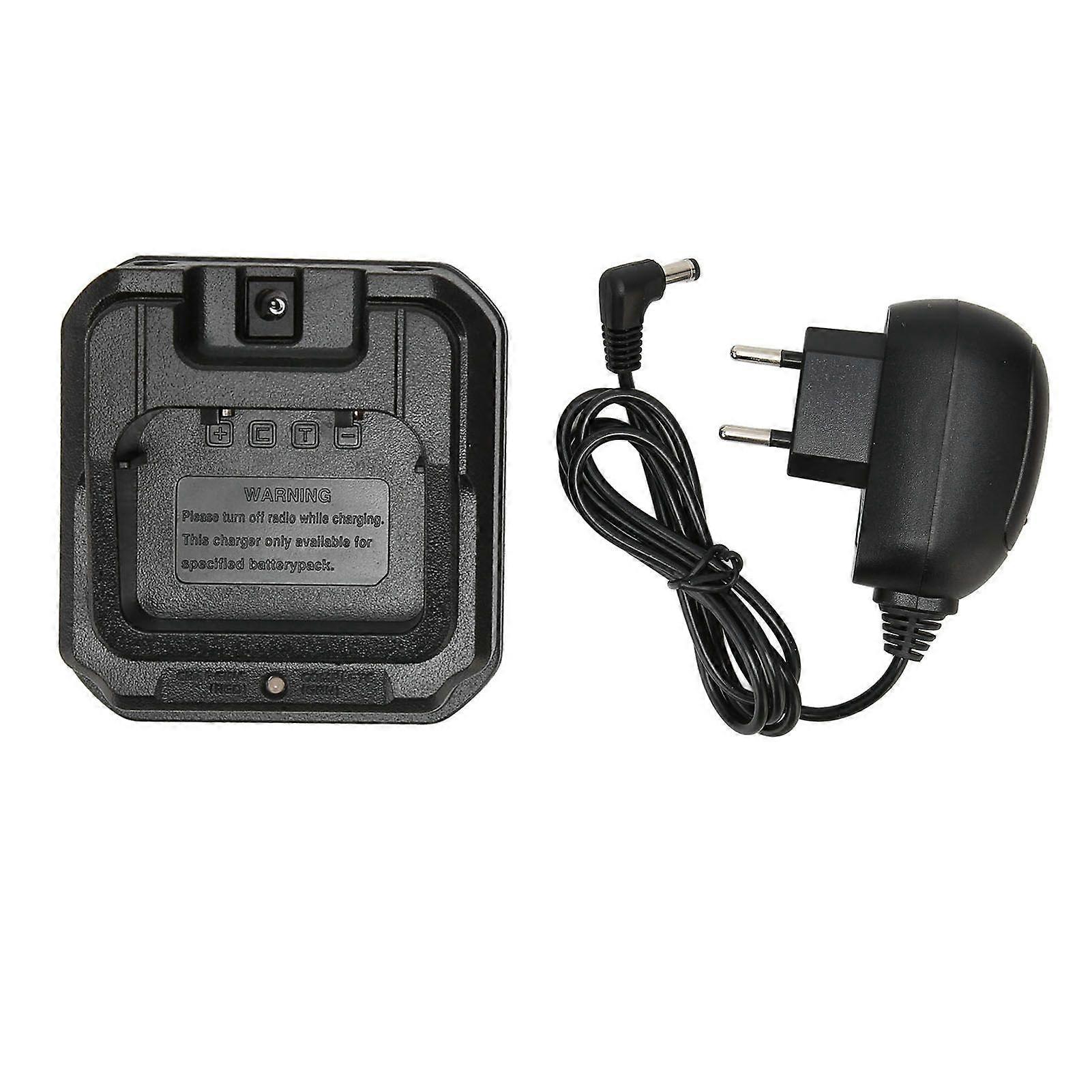 CHR 9700 Radio Battery Charger Base with Power Supply Adapter for Baofeng BF 9700 BF A58 UV 5S UV 9R 100240V EU Plug