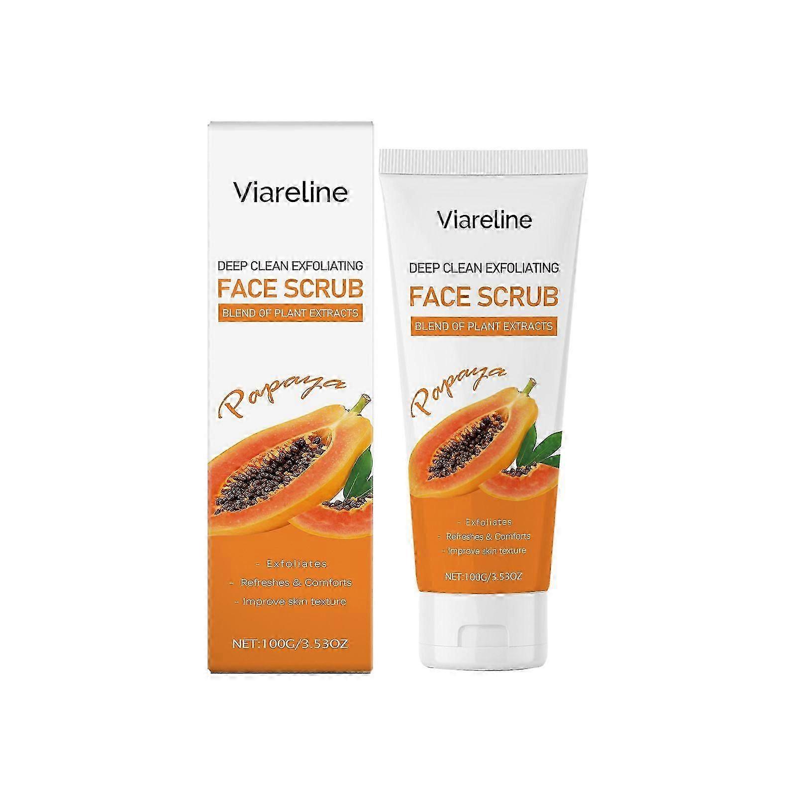 Papaya Exfoliating Face Scrub Blend of Plant Extracts | Gentle Exfoliation | Smooth and Clear Complexation | Suitable for All Skin Types