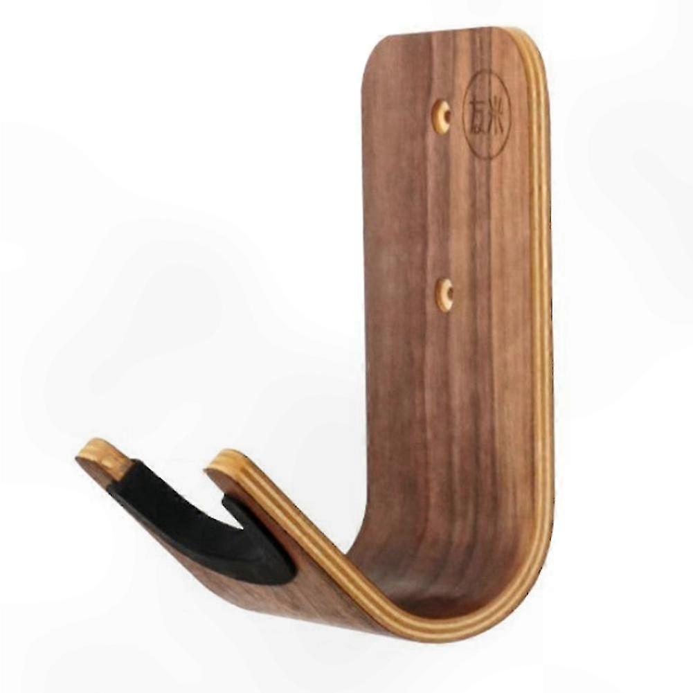 Wooden Guitar Stand with Curved Design - Acoustic Guitar Mount and Skateboard Holder - Space-Saving Compact Solution
