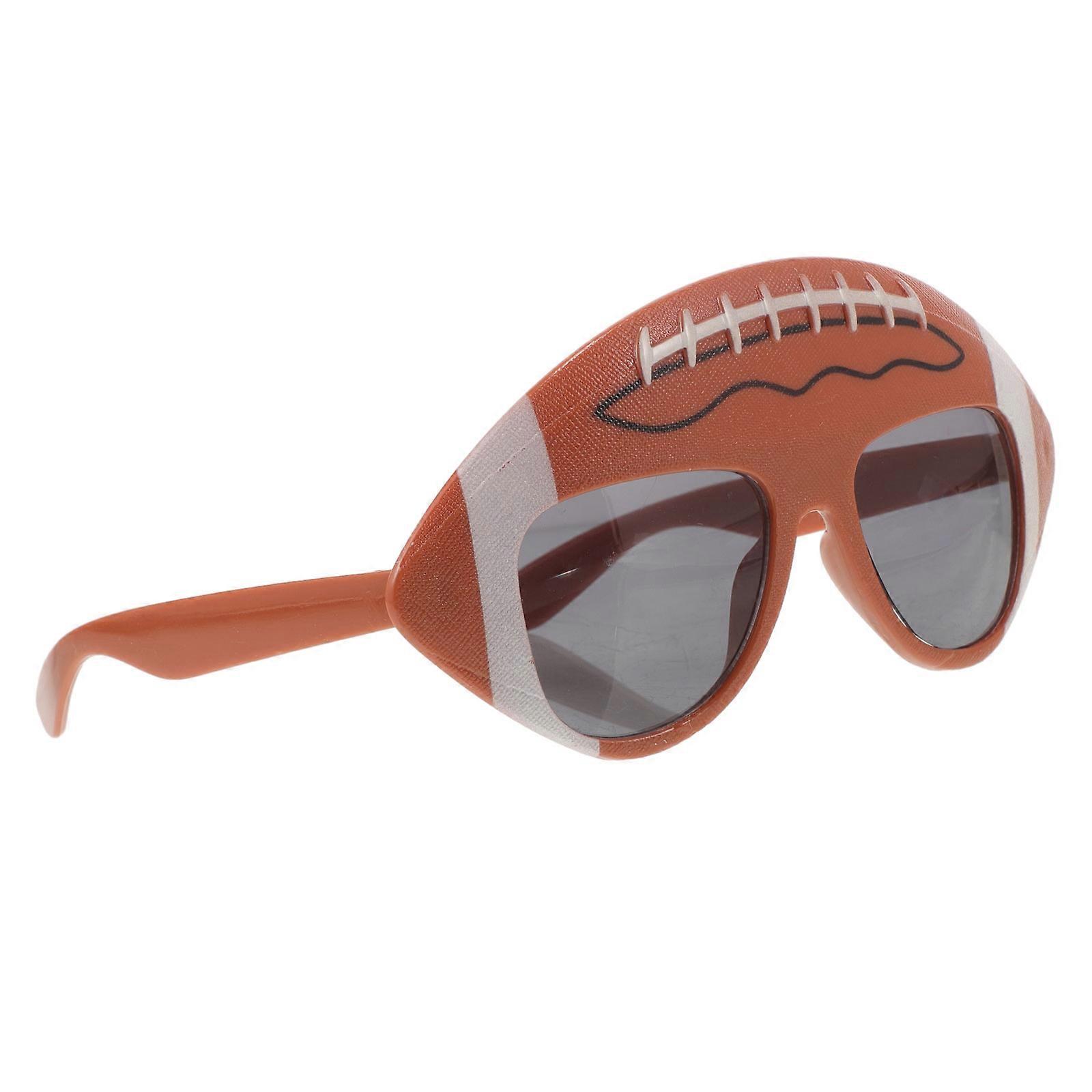 Party Glasses Rugby Shape for Decoration Creative Sunglasses