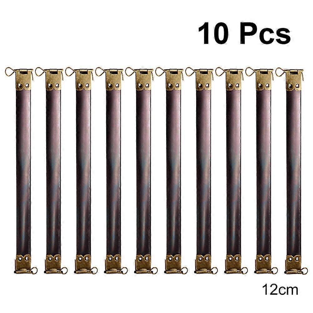 10Pcs Metal Internal Flex Frames for Handbag Spring Clip Accessories Black
