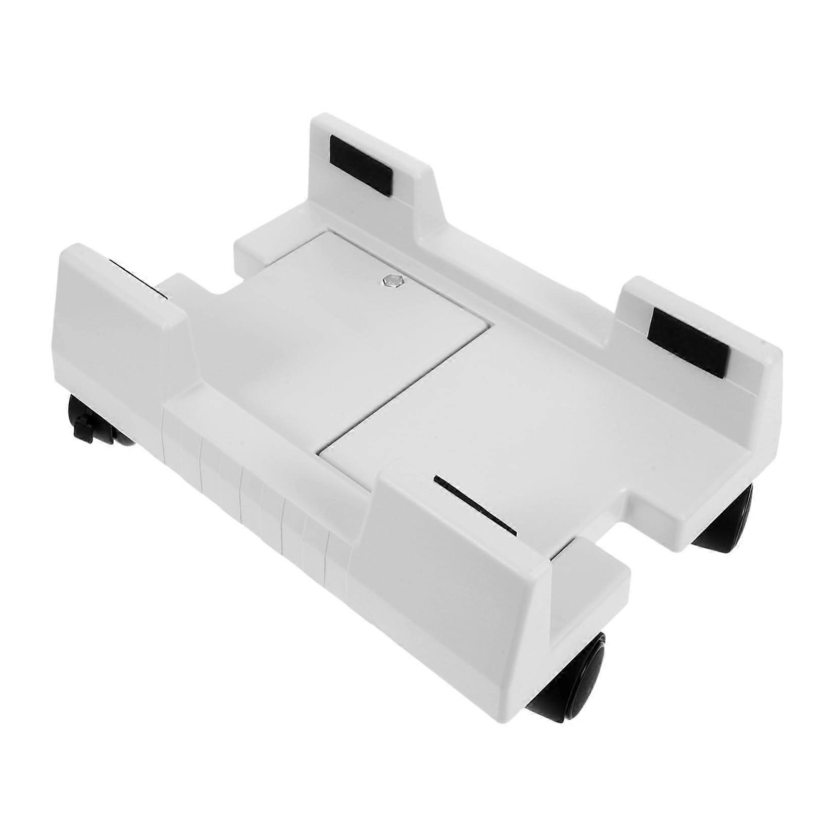 Mobile CPU Stand With Wheels, Adjustable Computer Tower Floor Cart, Ventilated Desktop Holder For Clean Placement