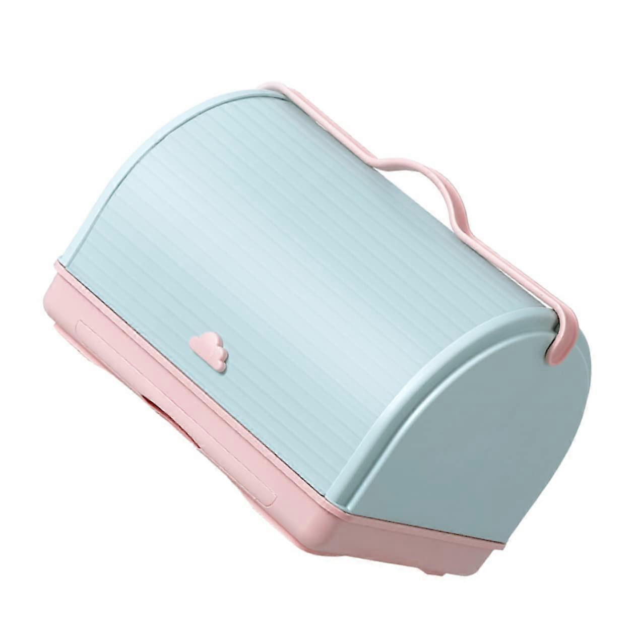 Bottle Storage Box With Flipping Drainer Rack Drying And Dustproof Organization For Nursing Bottles Pacifiers Pump Parts