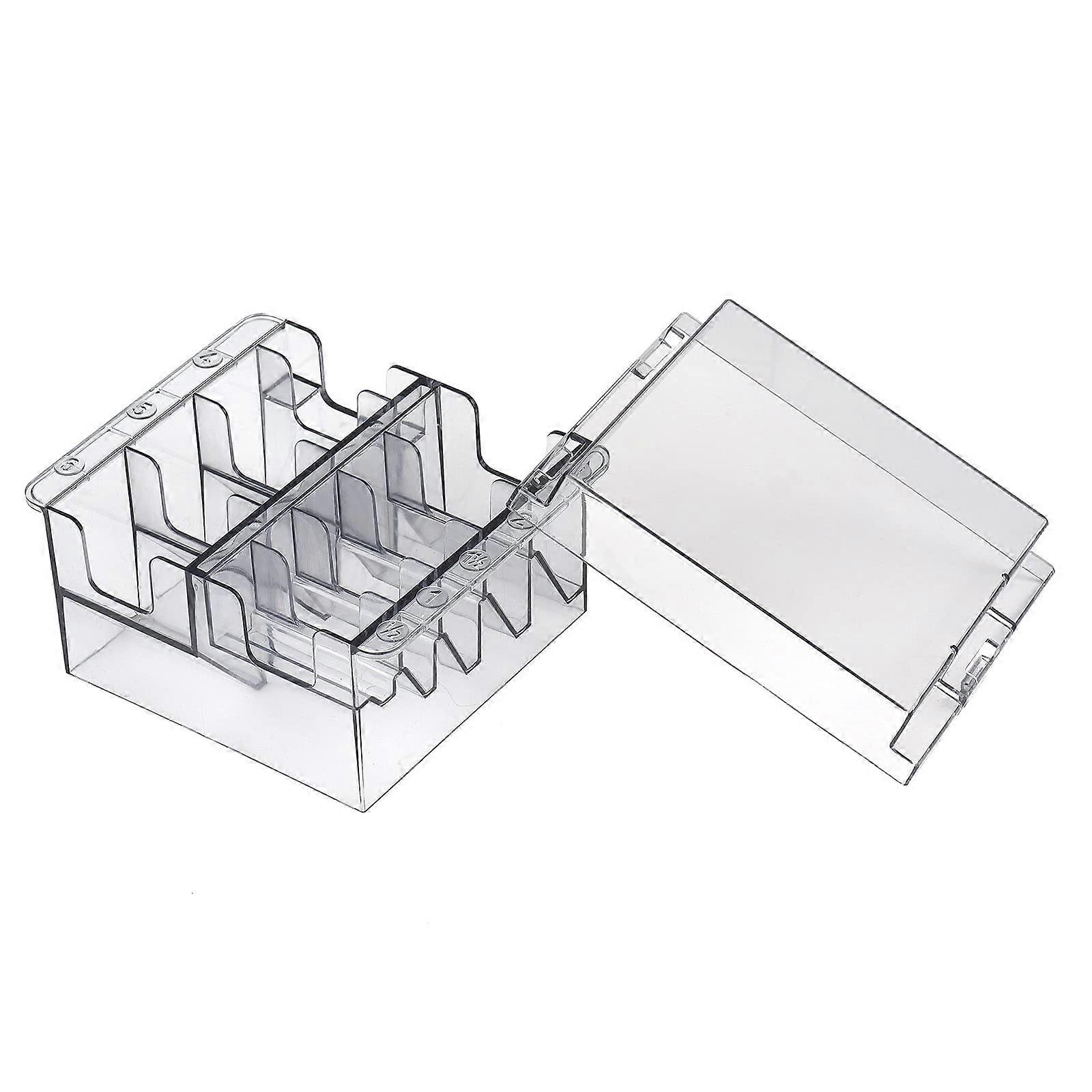 Plastic Vane Wing Organizer for 8 Blades Storage Case Rack Clipper Comb Holder - Durable Plastic, Compact Design, Versatile Use