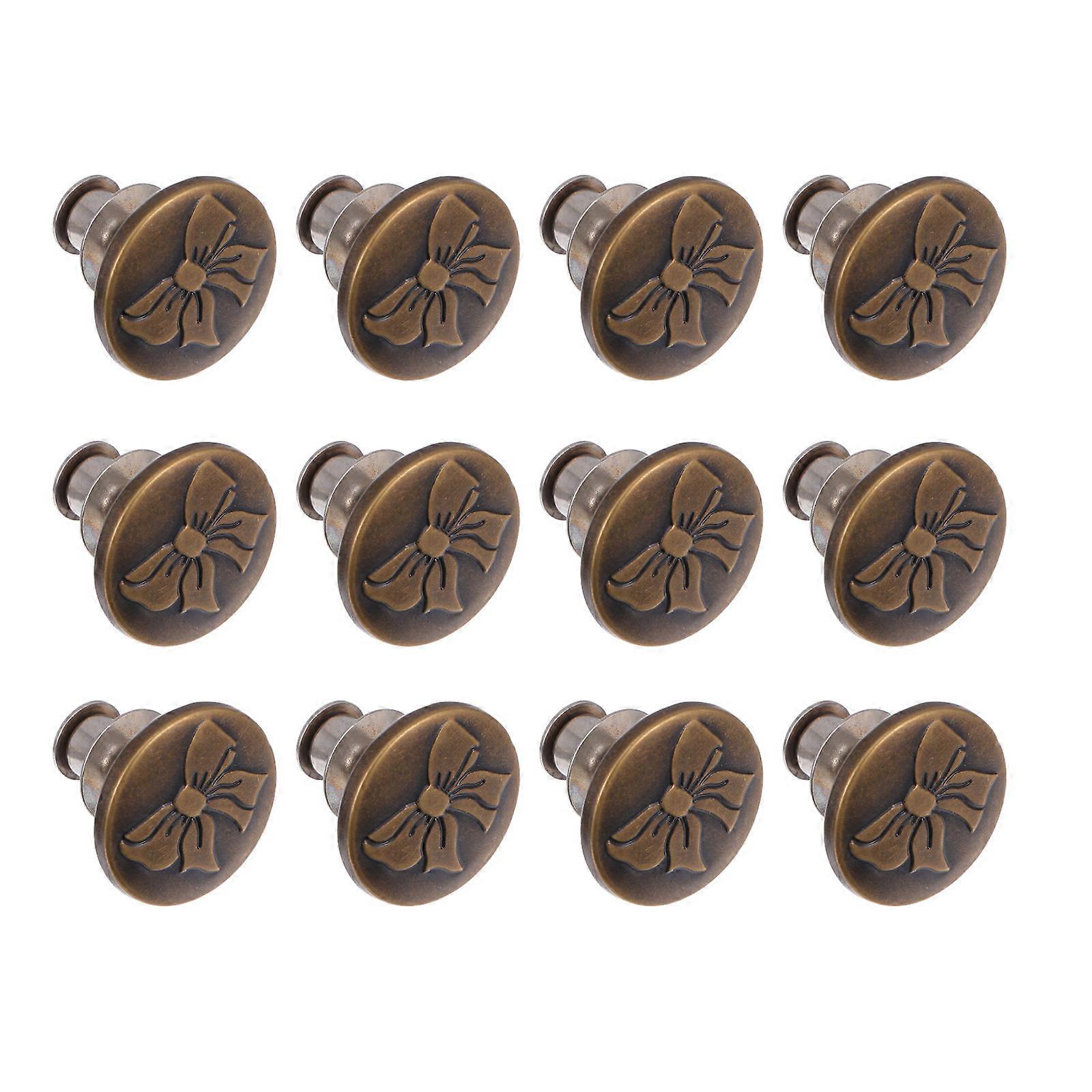 24Pcs Alloy Jean Buttons for Pants Waist Replacement and Adjustment