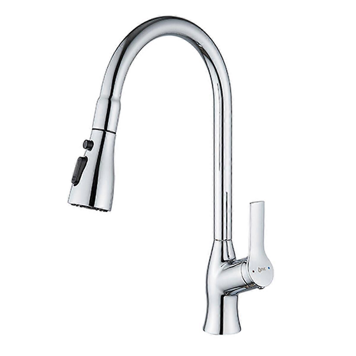 Mixer Tap Fontastock Chrome Stainless steel Brass Ceramic Zinc Alloy C-shaped Height