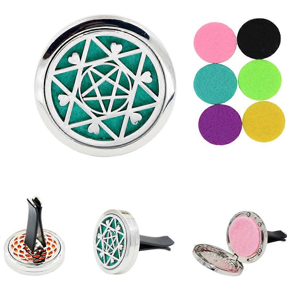 Car Perfume Diffuser Clip For Women Daily Round Design Aromatherapy 2Pcs Diffuser Clip