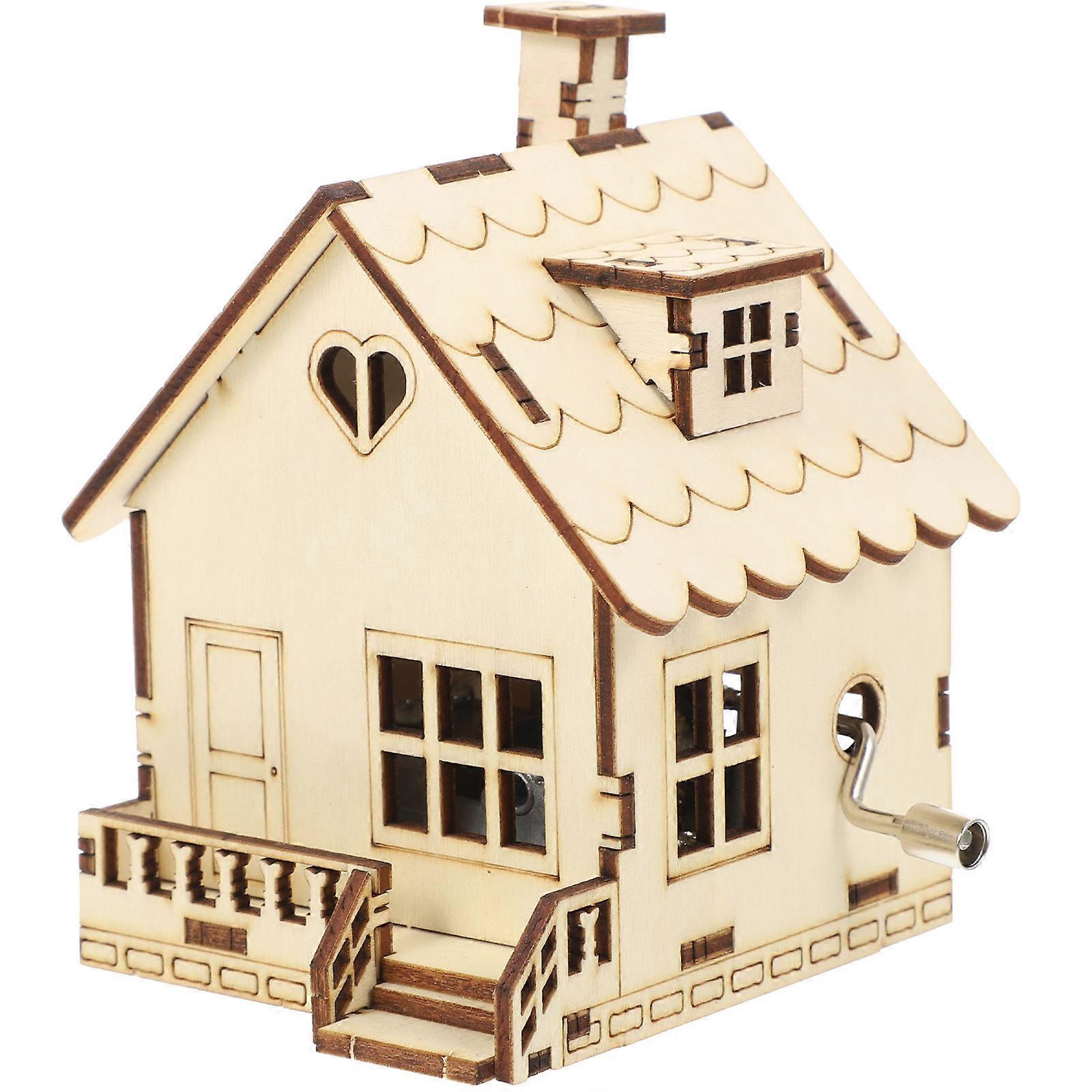 Kids Wooden Music Box for Hand Shake Function with 4Pcs Set