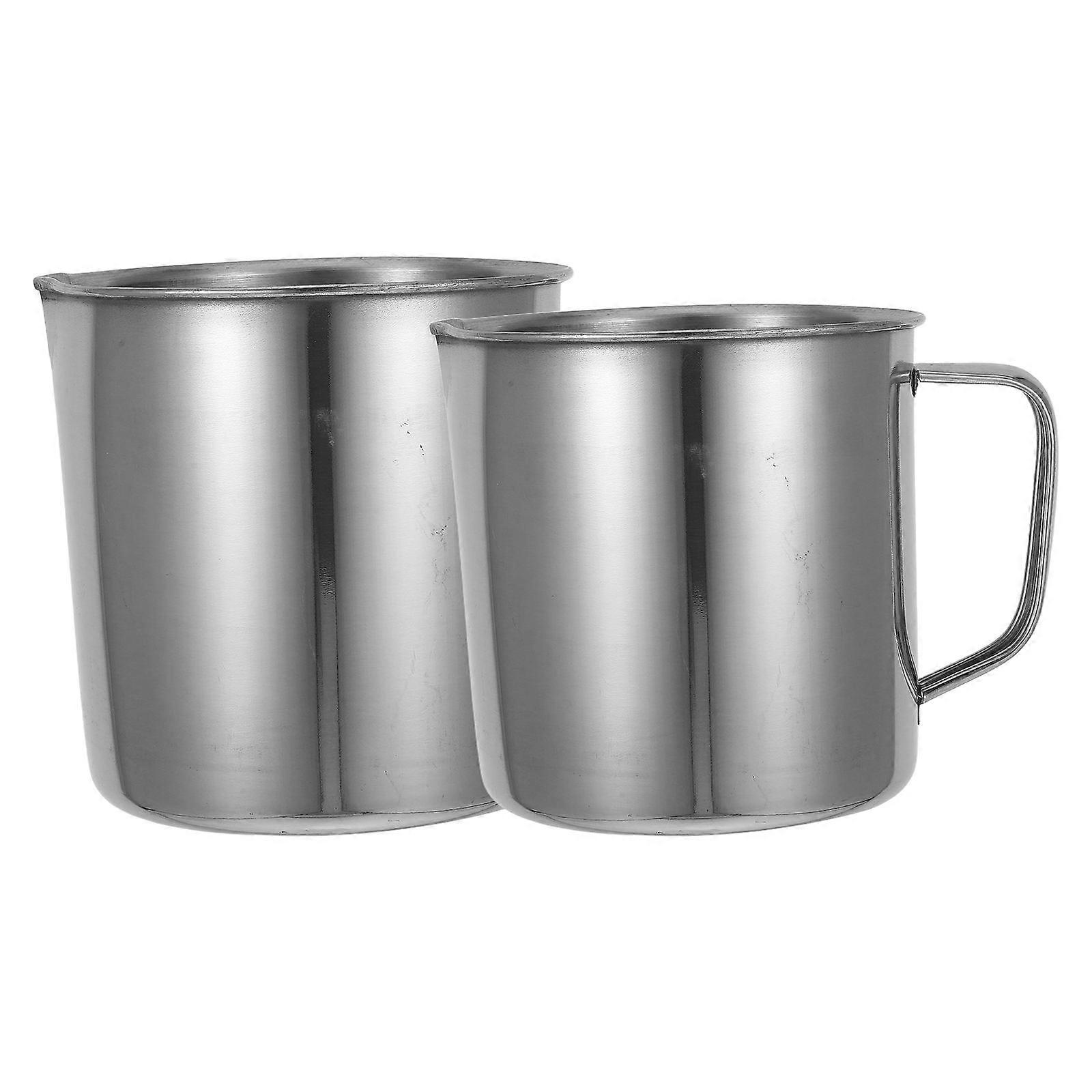 Stainless Steel Measuring Cup for Kitchen Experiment 4Pcs Multipurpose Use