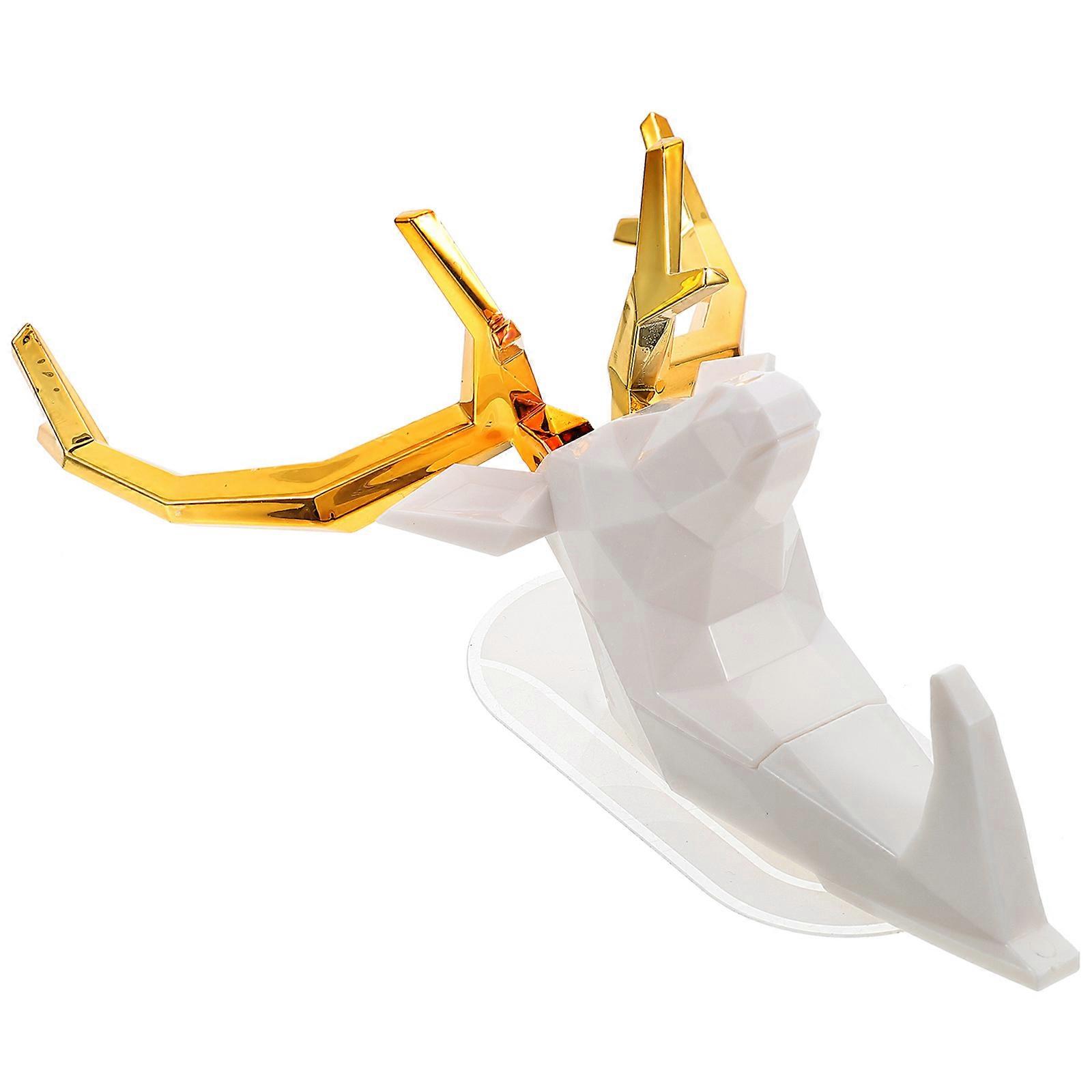 Antler Clothes Hook Creative Coat Hanger for Home Use 3Pcs White Wall Hooks