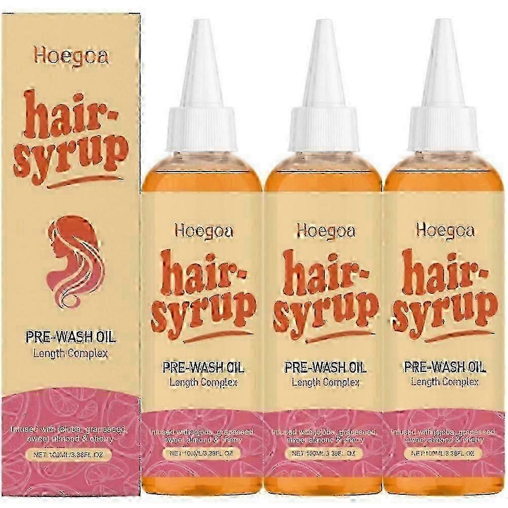 Ny Rapunzel Hårsirap Oljebehandling före tvätt Öka Hårväxt 100ml