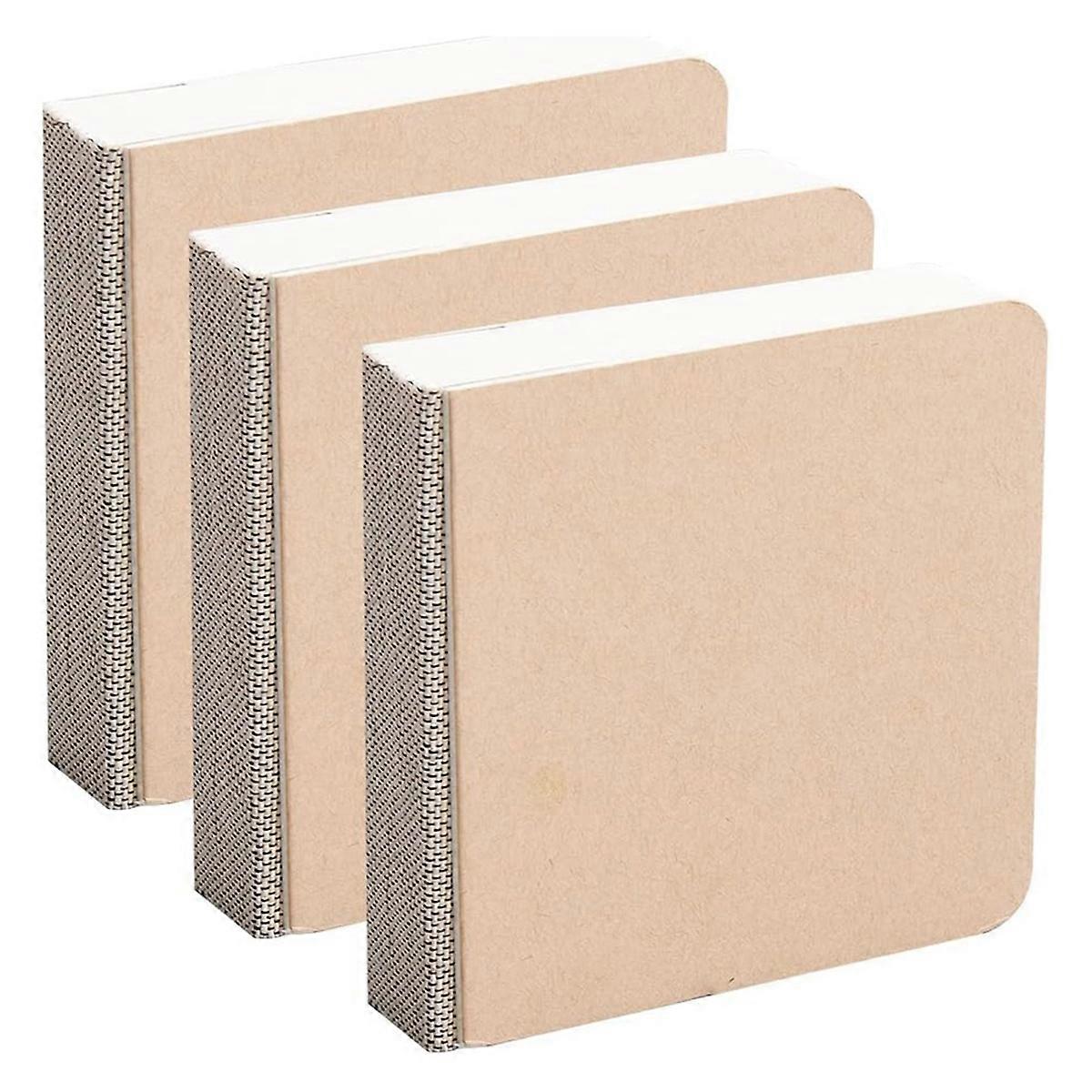 3PCS 3.2x3.2Inch Mini Watercolor Notebook Drawing Sketching Pads Paper Blank Square Portable WaterCo