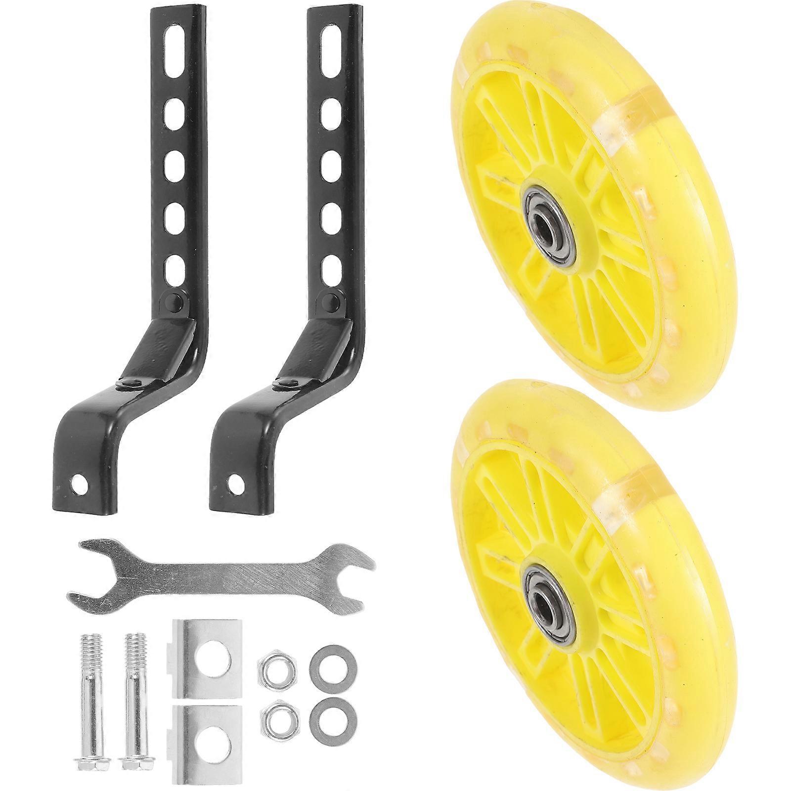 Childrens Bicycle Accessories Balance Training Replaceable Bike Stabilisers Yellow 1Set