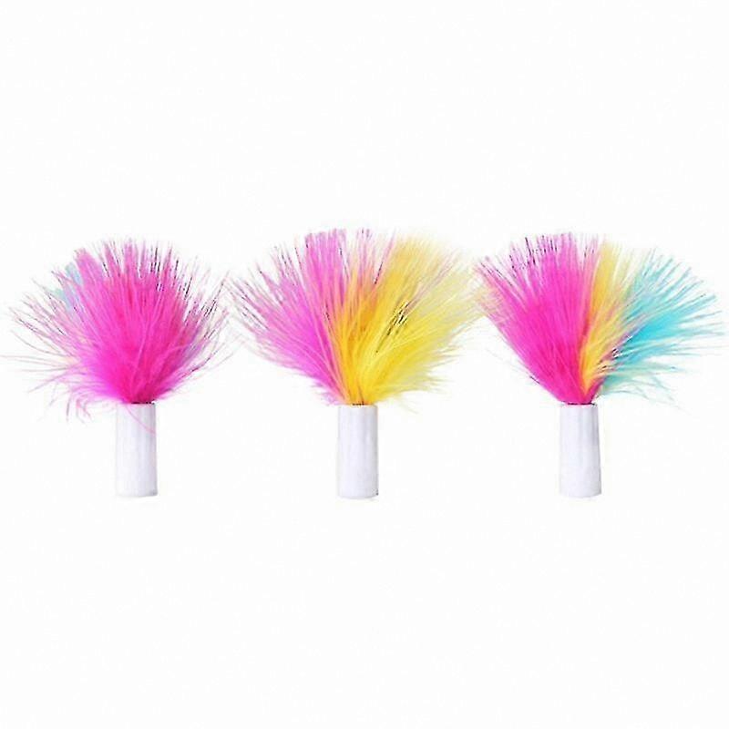 Interactive Cat Toy Accessory with 3 Replaceable Feathers for Engaging Play Sessions