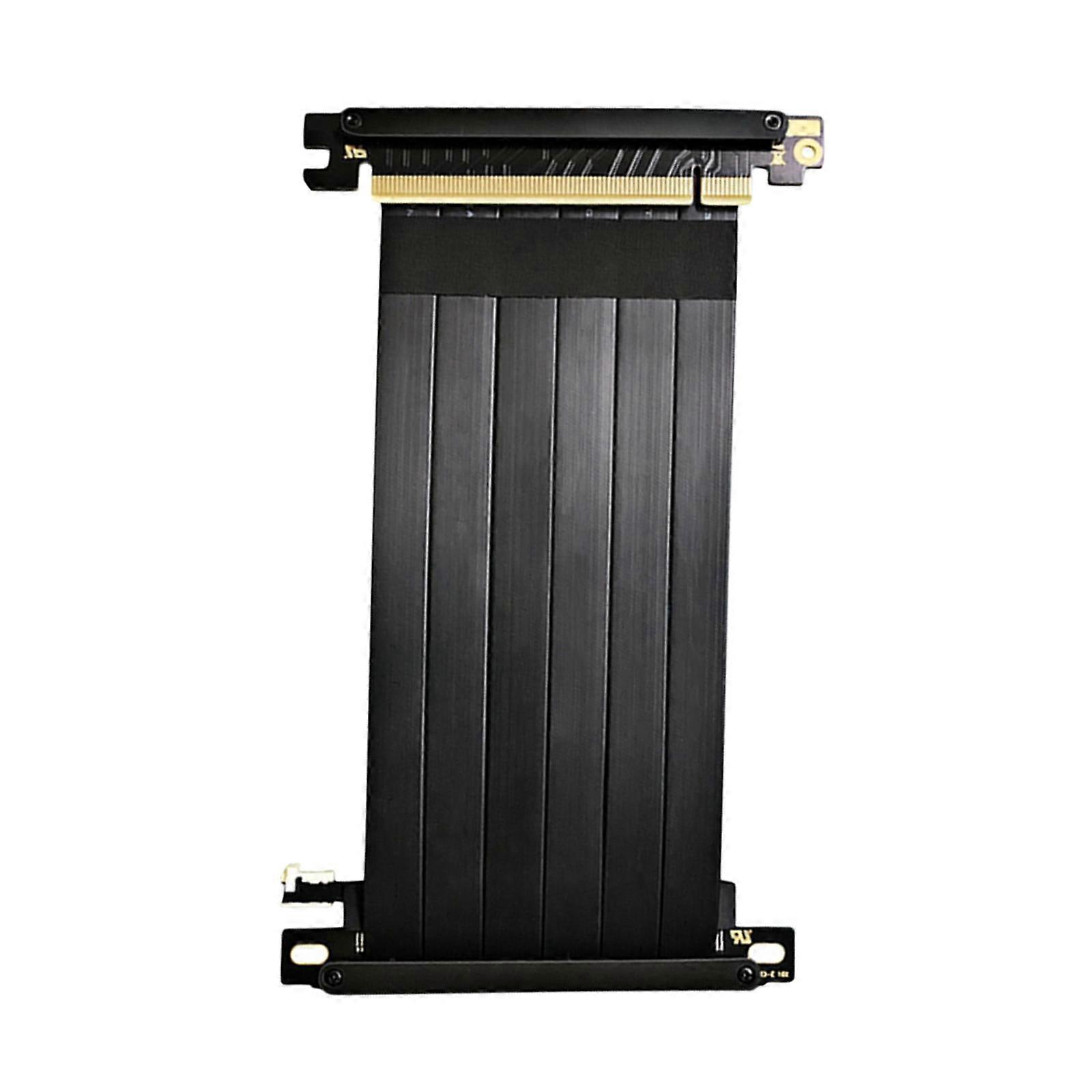 180 Degree Full Speed 3.0 PCIE X16 Riser Cable w/ Antijam for GPU 15cm