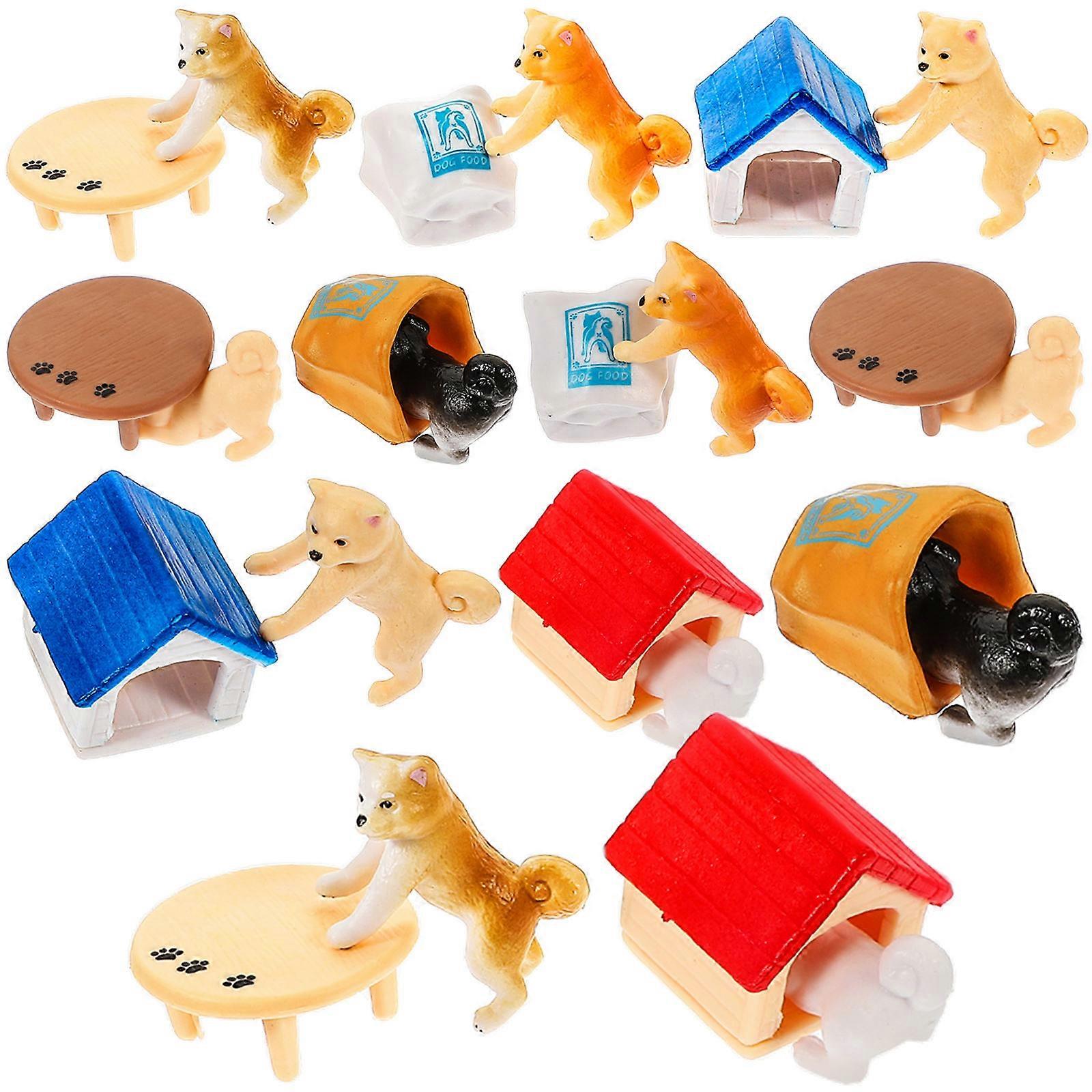 PVC Dog Kennel Ornament for Decoration Use 30Pcs Decorative Set