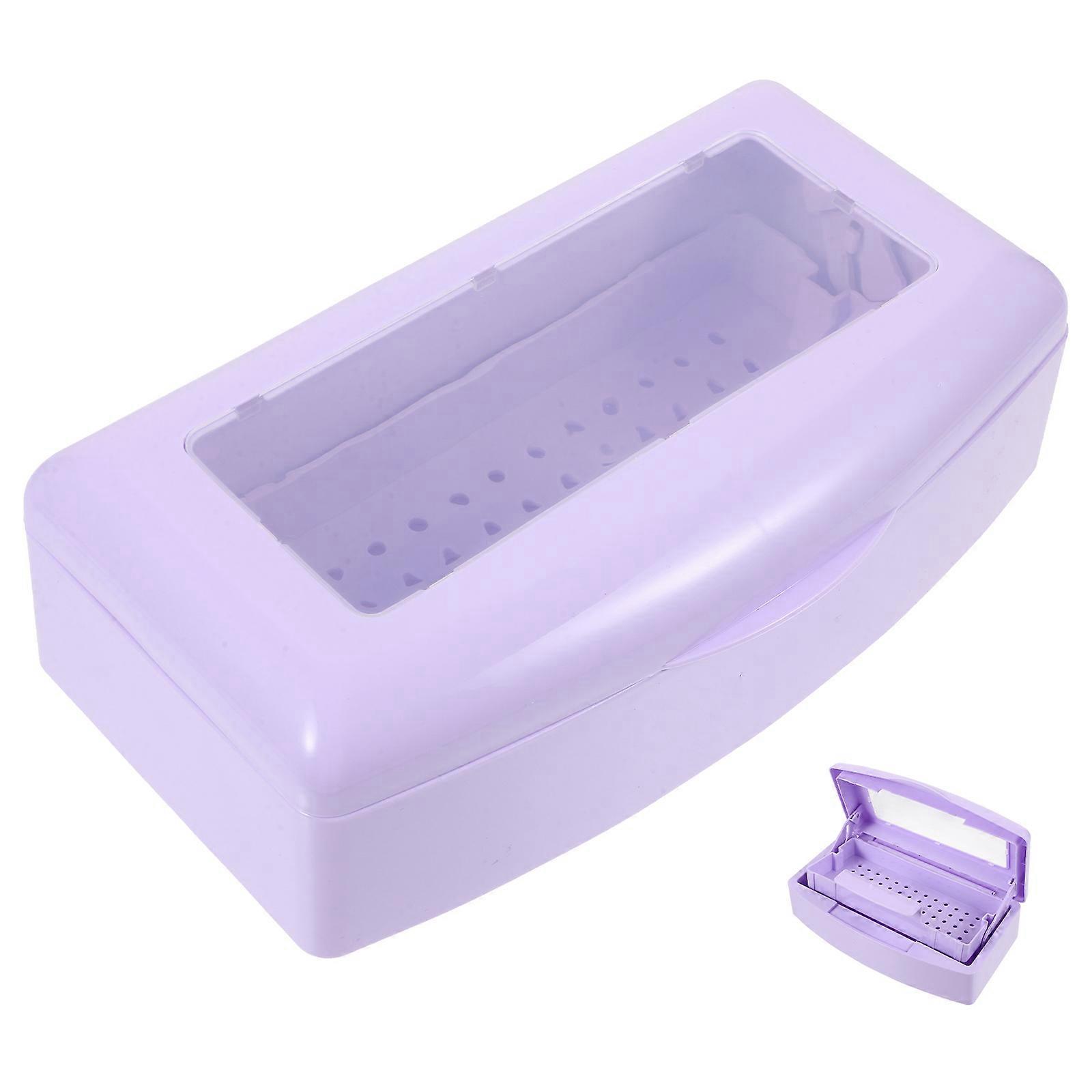 Manicure Tool Cleaning Box for Nail Art Tools 3Pcs Storage Tray
